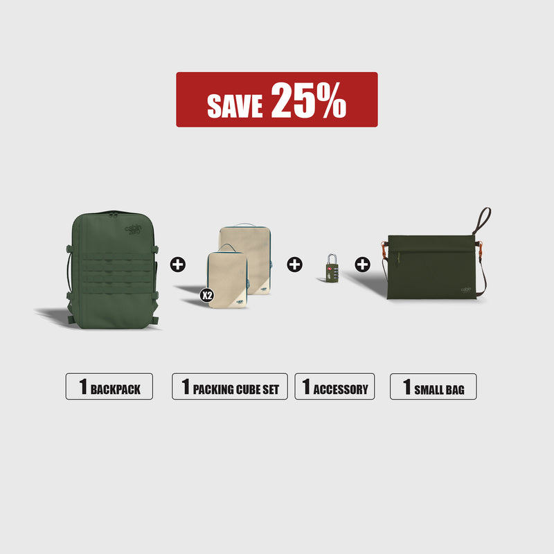Backpack + Cubes + Bag + Accessory